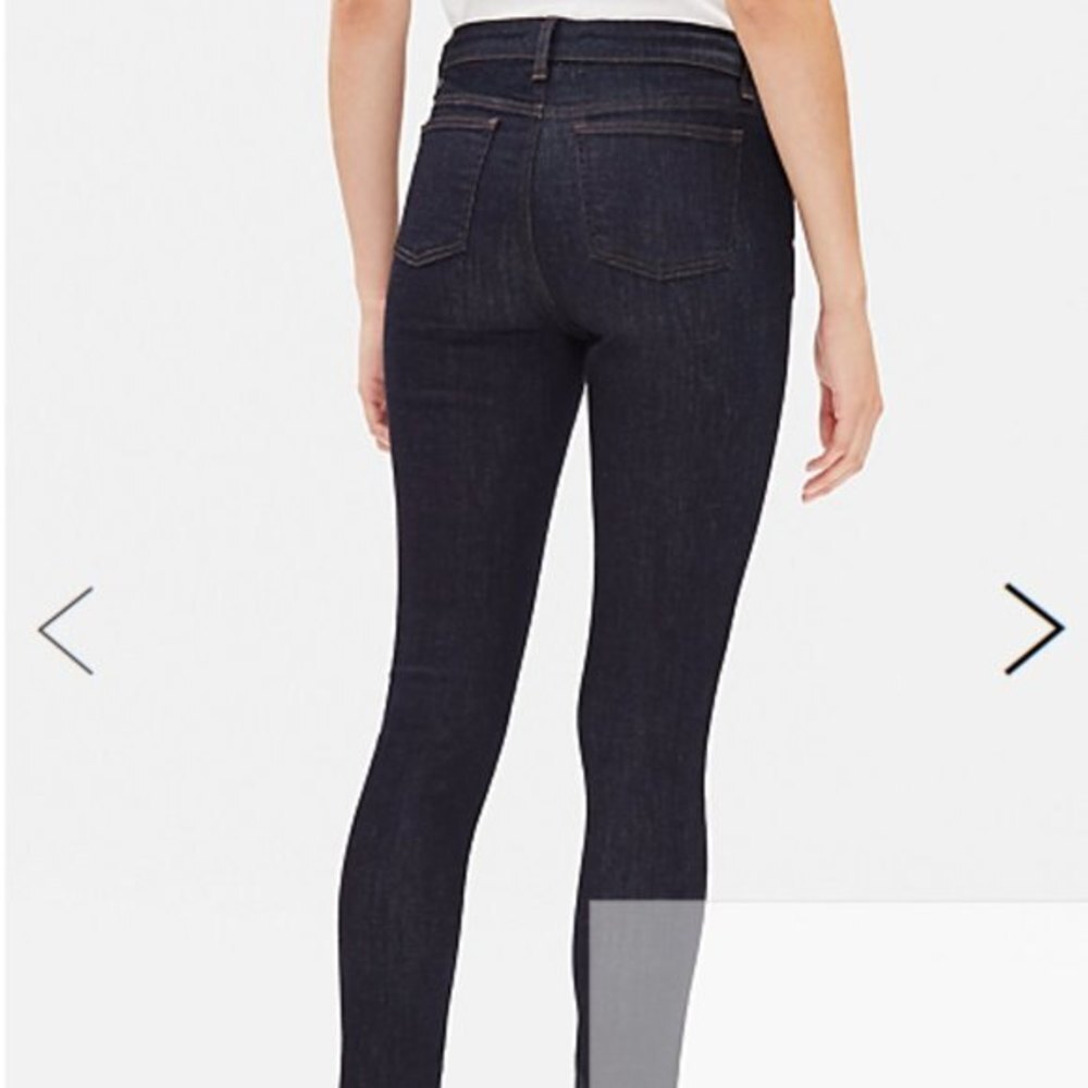 Eileen Fisher System Organic Cotton Dark Wash Skinny Jean Size 6 - Picture 2 of 13